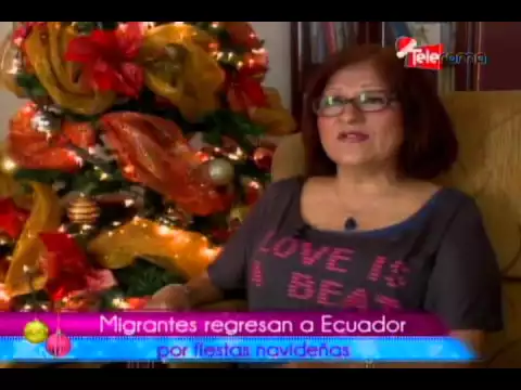 Migrantes regresan a Ecuador por fiestas navideñas