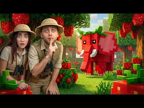 Video Thumbnail: لقيت فيل الفراولة في ماين كرافت !