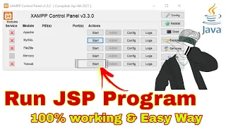 How to Run JSP Programs with Tomcat Server Easy Way Install Tomcat with Xampp Server 2025