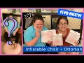 Five Below Inflatable Chair Ottoman Unboxing 5 Below Room Decor Shopping Haul 2022