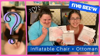 Five Below Inflatable Chair Ottoman Unboxing 5 Below Room Decor Shopping Haul 2022