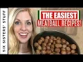 How to Make the BEST Meatballs 4 Different Ways Swedish Sliders Sweet and Sour and Brown Sugar