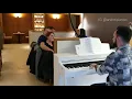 I'm Blue - Eiffel 65 (Da Ba Dee) Piano Performance in A Restaurant
