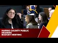 Harris County Salary Grievance Committee Public Hearing Meeting Full Hearing