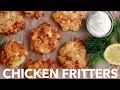 How To Make Cheesy Chicken Fritters - Must Try Chicken Patties