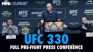 UFC 330 full press conference Islam Makhachev tells Ian Machado Garry to shut up