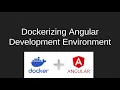 develop angular application using docker container