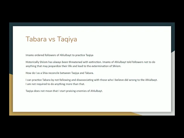 7- Furu Al-Din Course - Tawalee & Tabaree - Sayed Saleh Qazwini