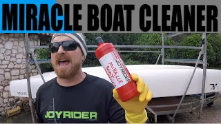 Remove brown staining from catamaran hulls  Multicam with live commentary