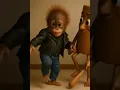 Baby orangutan dancing with tung tung sahur🎶 #shorts #cutemonkey #relatable #dance