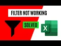 How to Solve Filter Not Working or Enable Filter in Microsoft Excel