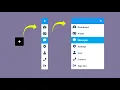 Animated floating action menus using HTML CSS and jQuery