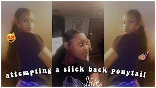 Download attempting to do a slick back ponytail | tionneee MP3