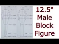 12 5 Male Block Figure Draw Fashion Illustration