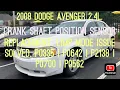Crankshaft Position Sensor Replacement of Dodge Avenger 2008 2 4L Limp Mode P0700 P0335 P0642