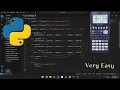 ASMR - Programming making a calculator using Python NO Talking