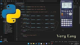 ASMR - Programming making a calculator using Python NO Talking