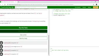 Basic Data Structures Access an Array s Contents Using Bracket Notation Learn freeCodeCamp Goog
