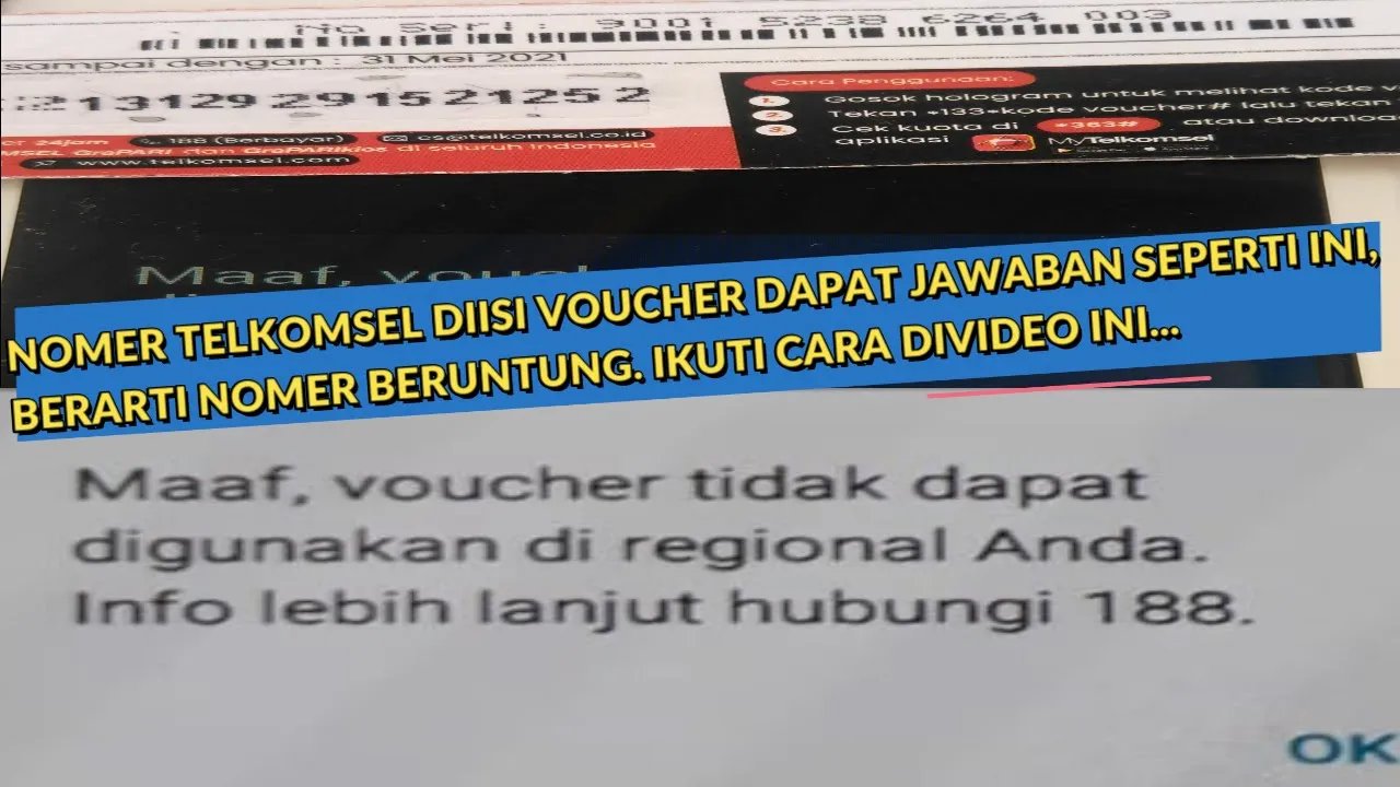 voucher telkomsel tidak bisa digunakan di regional anda