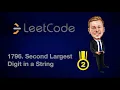 Leetcode 1796 Second Largest Digit in a String Java
