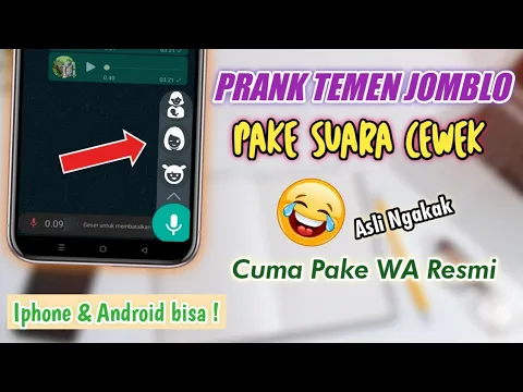 Download MP3 Cuma Pake WA Original | CARA MENGUBAH SUARA VOICE NOTE COWOK MENJADI CEWEK  - Molukukus Tutorial