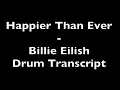Download Lagu Happier Than Ever - Billie Eilish - Drum Transcript DIFFICULTY 2/5 ⭐️ Download Lagu Happier Than Ever - Billie Eilish - Drum Transcript DIFFICULTY 2/5 ⭐️