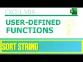 Excel VBA - User-Defined Functions Sort String