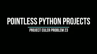 Project Euler Problem 23 - Non-Abundant Sums