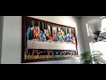 Making of DIY huge LAST SUPPER framed wall art 84 x 48