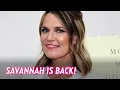 Savannah Guthrie Returns to Today After Wordle Break