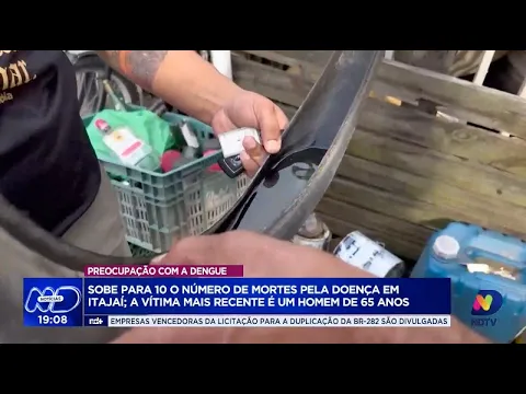 Epidemia de dengue em Itajaí: dez mortes confirmadas, homem de 65 anos é a mais recente vítima