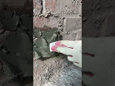 How to remove the core before plastering the cement wall #shortvideo #construction #building