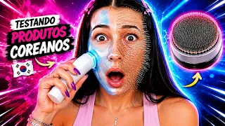 TESTANDO PRODUTOS COREANOS | Luluca