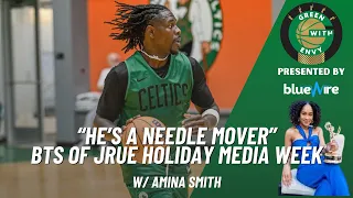 Behind the Scenes of Jrue Holiday Media Week with Amina Smith