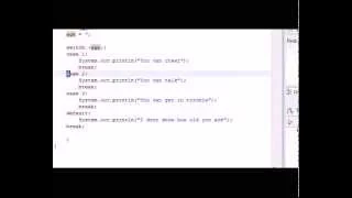 Java Programming Tutorial 12 Switch Statement