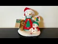 Hallmark Christmas 2015 Time For Cookies Snow Woman And Kid Snowman