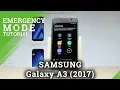 How to Enter Emergency Mode in SAMSUNG Galaxy A3 (2017) - Alarm Mode |HardReset.Info