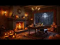 Download Lagu Cozy Pumpkin Cabin Ambience - Crackling Fireplace, Jack O Lantern, Falling Autumn Leaves 🍂