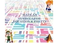 MATLAB SYMBOLS FOR EQUATION AND PRETTY-5