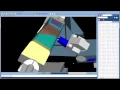 Boom-arm AFP machine spar VERICUT Composite CNC Simulation