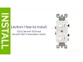 Replace 1 Switch with 2 Leviton Combination Device Installation