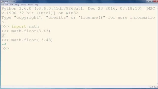 floor method math module - Python programming language