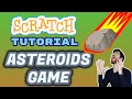 How to make ASTEROIDS game Rock Blaster Arcade - Scratch 3 0 Tutorial