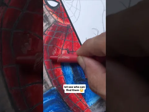 Drawing ✨ SPIDERMAN🕷 with 1$ 😭 *did I ruined it * #drawing #shorts
