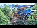 Download Lagu Unbelievable teamwork! What a great work pushing skills bulldozer operator filling land with soil