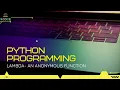 LAMBDA - PYTHON V-CODE CSI VIT-AP
