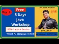 Compile and Run Java Program on CMD Day 2 Java Workshop by Kumar Sir CNC WEB WORLD