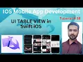 Tutorial 38 UI TABLE VIEW in Swift iOS uitableview uitableviewdatasource uitableviewdelegate
