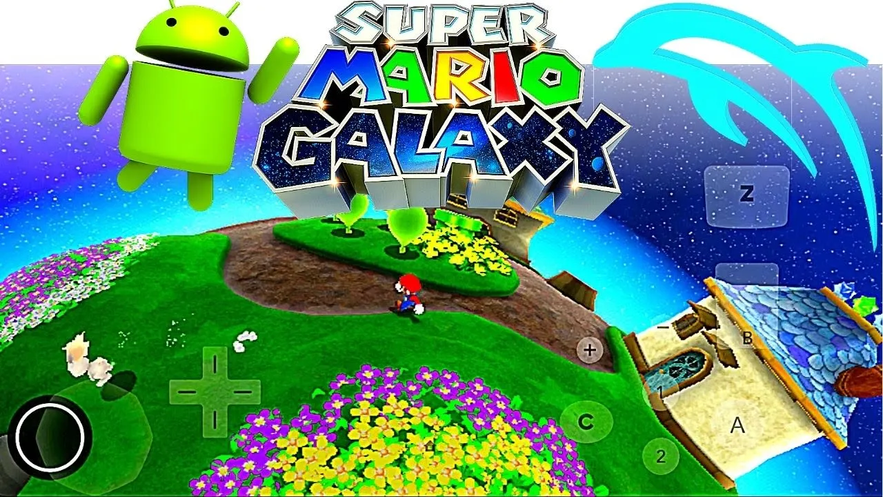 Play Super Mario Galaxy Wii Emulator - Dolphin Emulator Android - Mobile - Gameplay - 2021