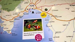 MAP OF MAJORCA SPAIN DAY 3 593 FALL - LOG